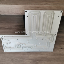 Aluminum water cooled heat sink plate for battery